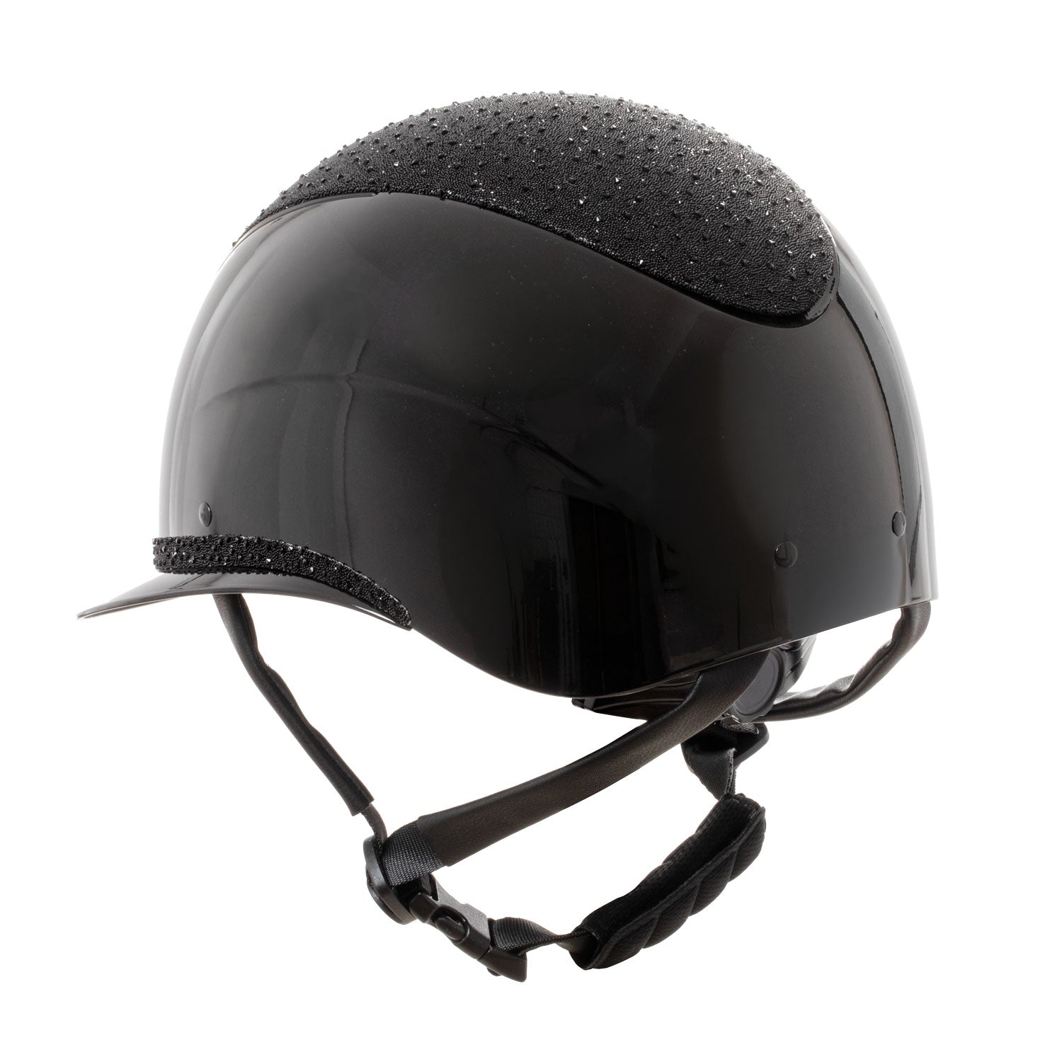 CASQUE À VISIÈRE LARGE ET STRASS - EQUESTRO