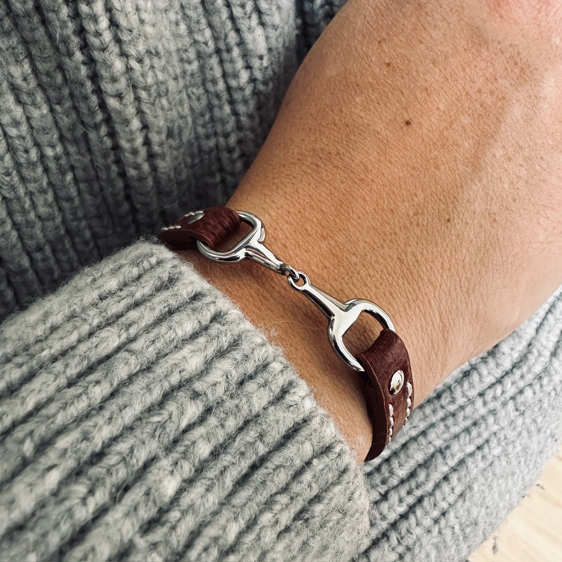 Bracelet FANO (argent/ marron) - EQUESTRIAN