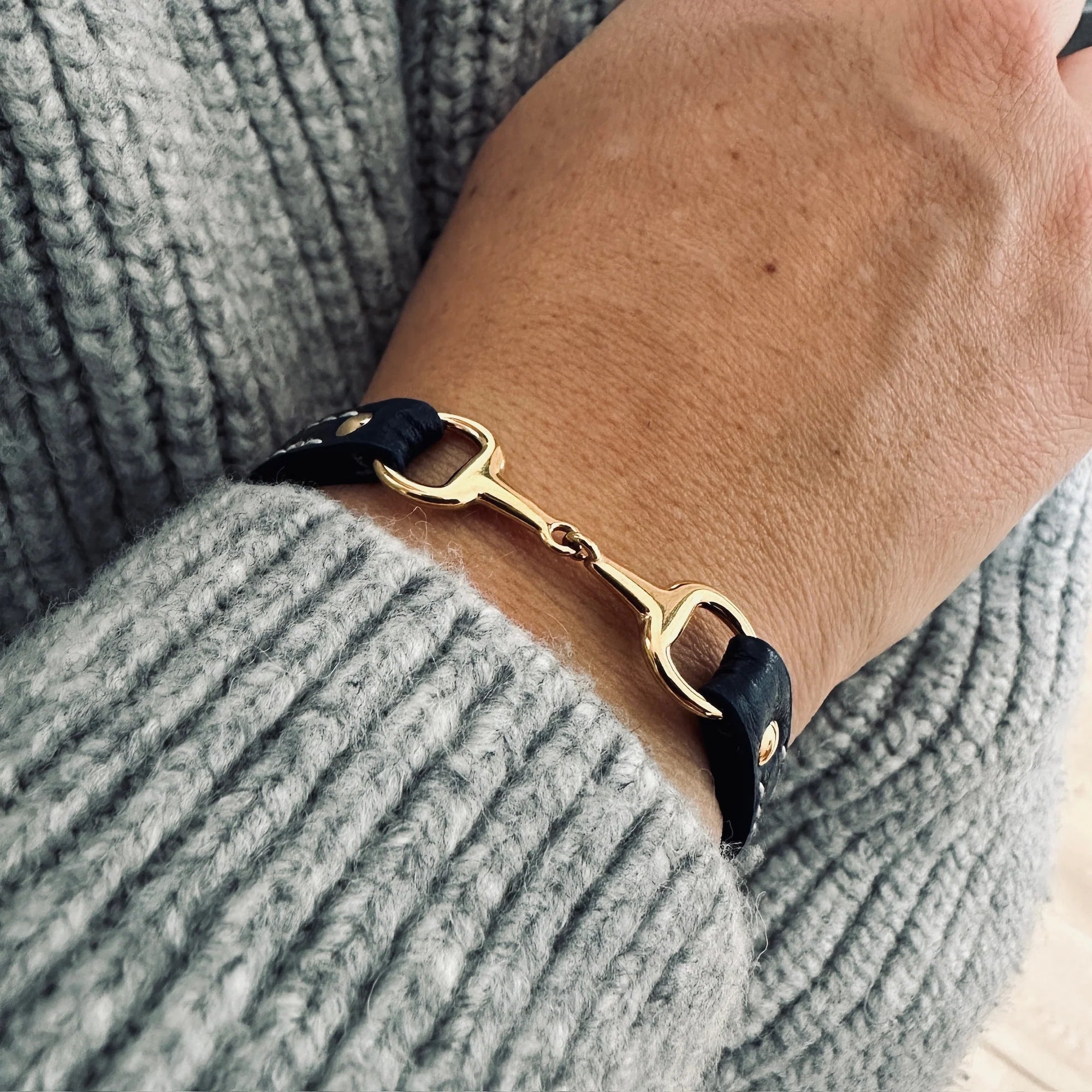 Bracelet FANO (or/marine) - EQUESTRIAN