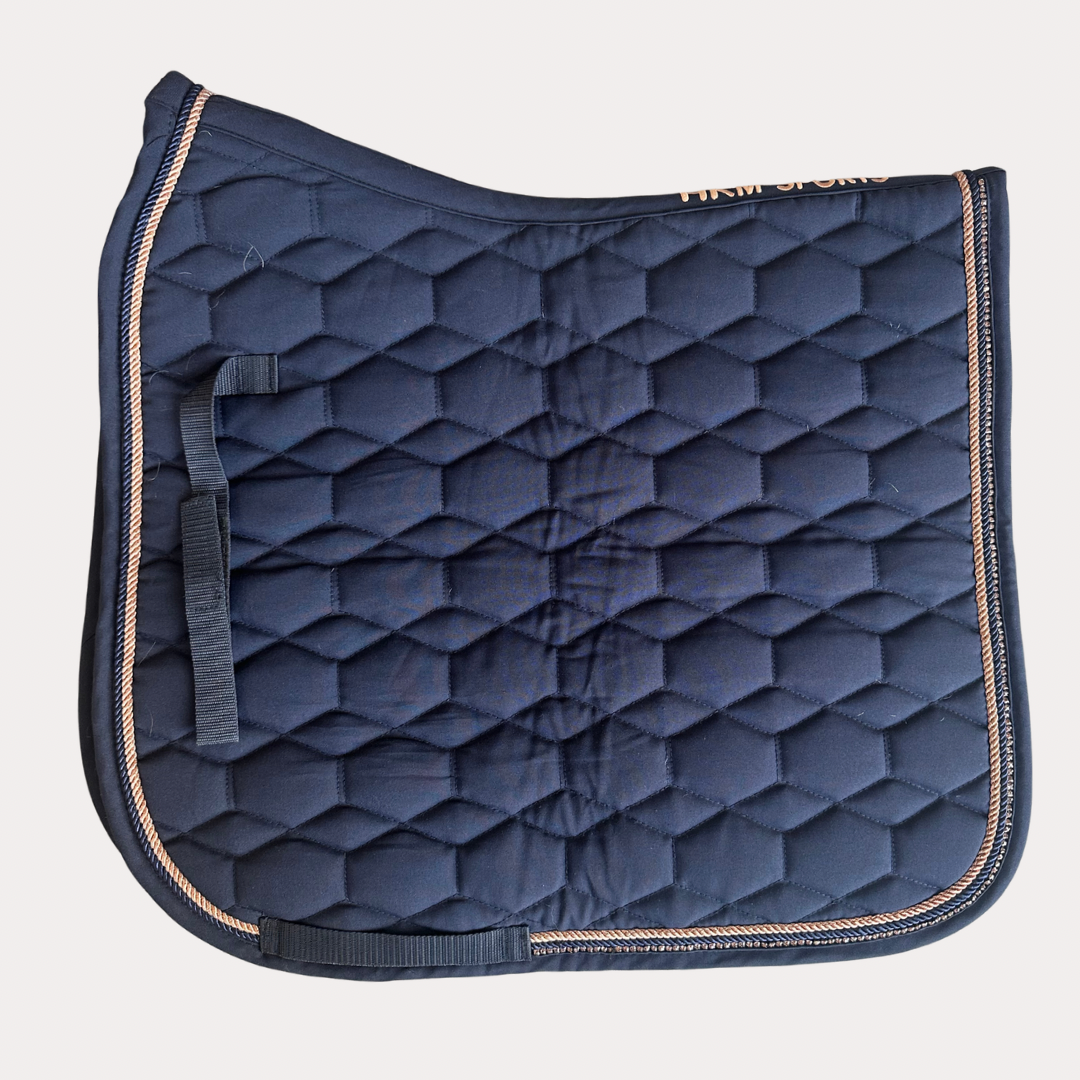 Tapis de dressage HKM strass/marine