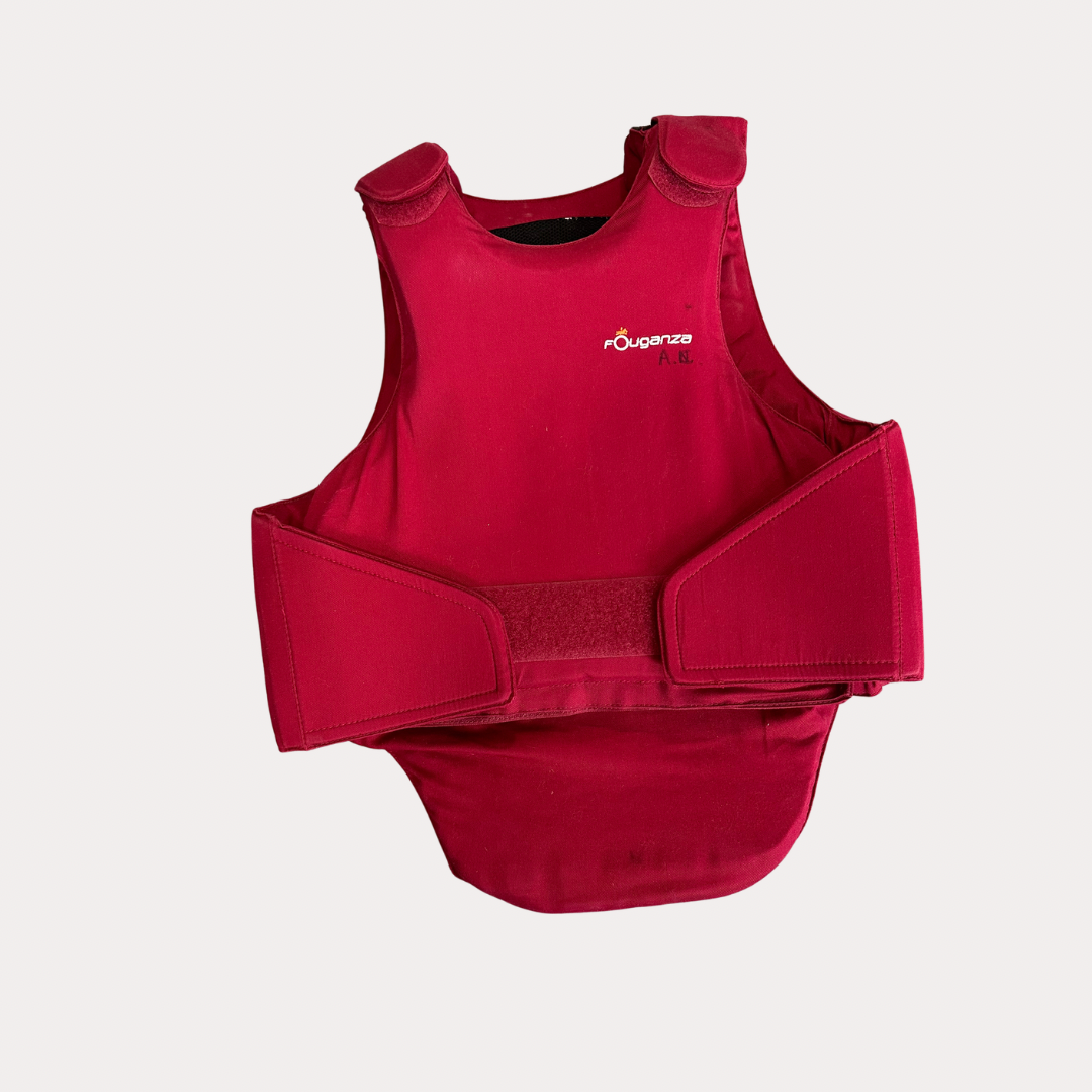Gilet de protection bordeaux