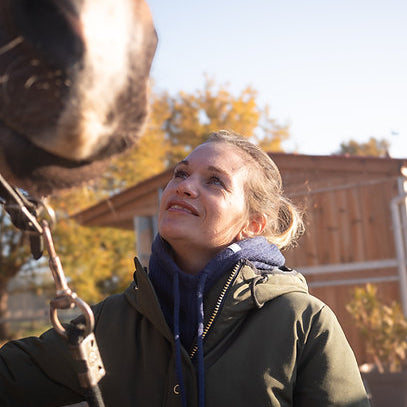 Michèle Cagoule d'équitation kaki - OPTITRO