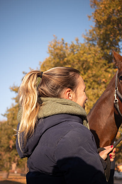 Michèle Cagoule d'équitation kaki - OPTITRO