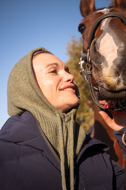 Michèle Cagoule d'équitation kaki - OPTITRO