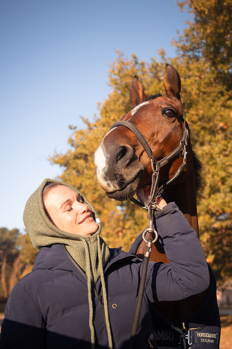 Michèle Cagoule d'équitation kaki - OPTITRO