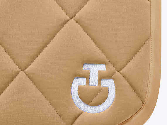 Tapis de selle Diamond Quilted Jersey Beige -  Cavalleria Toscana