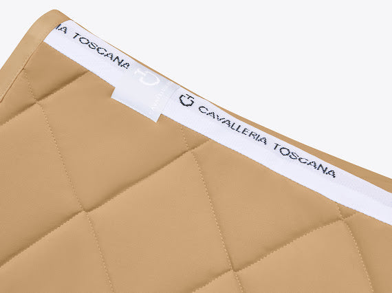 Tapis de selle Diamond Quilted Jersey Beige -  Cavalleria Toscana