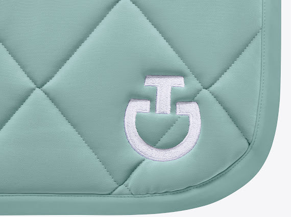 Tapis de selle Diamond Quilted Jersey mint green -  Cavalleria Toscana