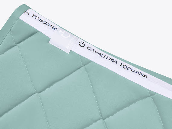 Tapis de selle Diamond Quilted Jersey mint green -  Cavalleria Toscana