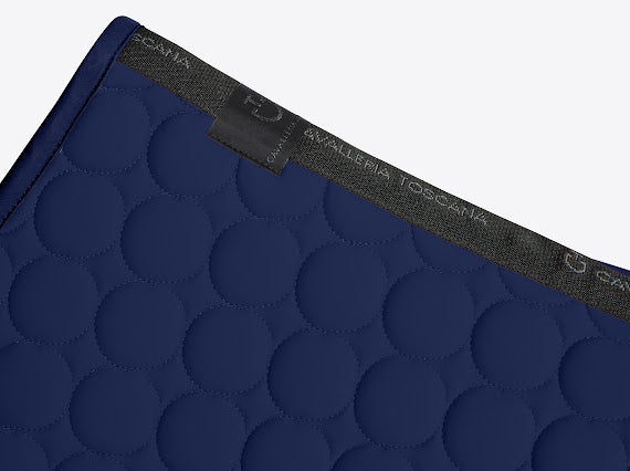 Tapis de selle Circular Quilted Midnight  blue - Cavalleria Toscana