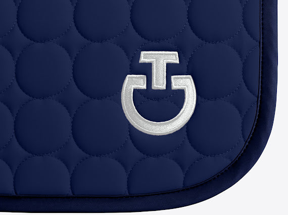Tapis de selle Circular Quilted Midnight  blue - Cavalleria Toscana
