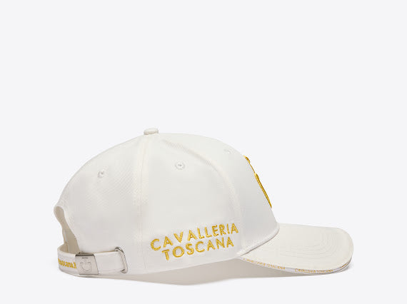 Casquette logo brodé blanc / jaune - CAVALLERIA TOSCANA