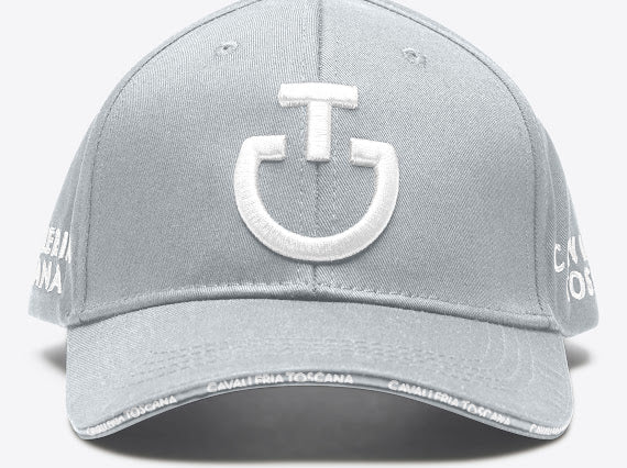 Casquette logo brodé Grey / blanc - CAVALLERIA TOSCANA