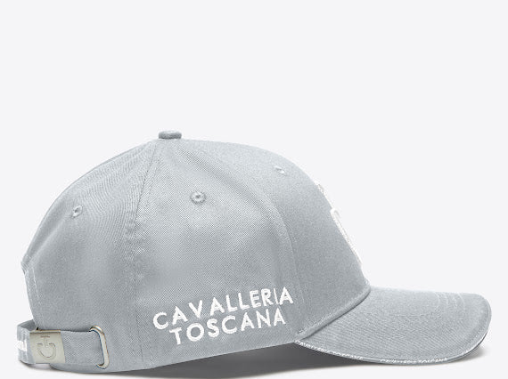 Casquette logo brodé Grey / blanc - CAVALLERIA TOSCANA