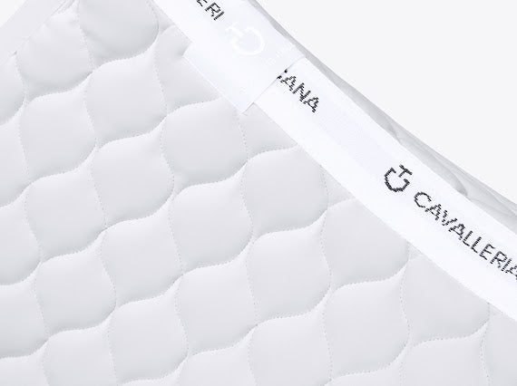 Tapis de selle Circular Quilted Light grey - Cavalleria Toscana