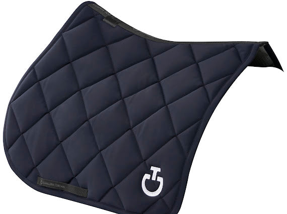 Tapis de selle Diamond Quilted Jersey marine -  Cavalleria Toscana