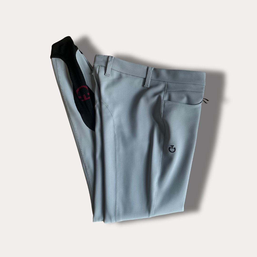 Pantalon fille Girl's Color Grip gris-bleu - Cavalleria Toscana