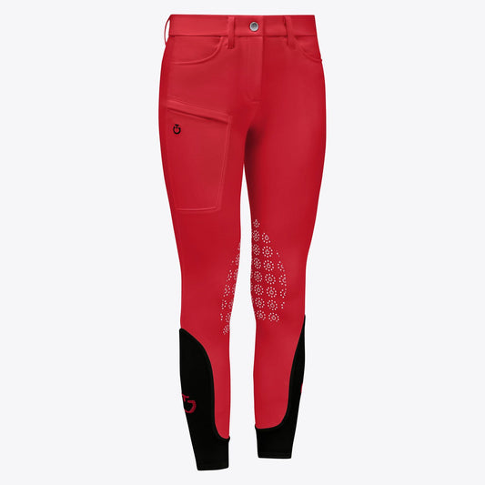 Pantalon Color Grip w/Zip Pocket rouge - Cavalleria Toscana