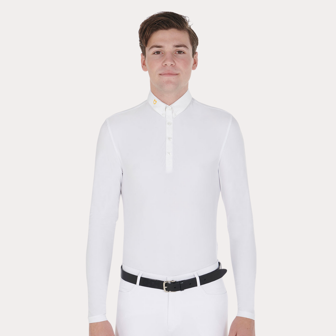 Polo manche longue homme - EQUESTRO