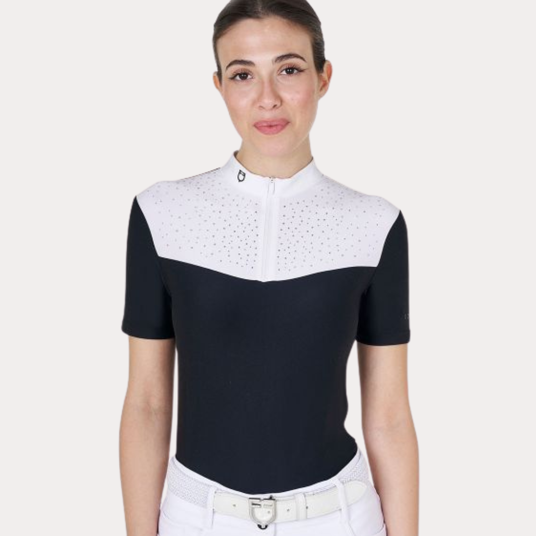 Polo manche courte avec strass - EQUESTRO