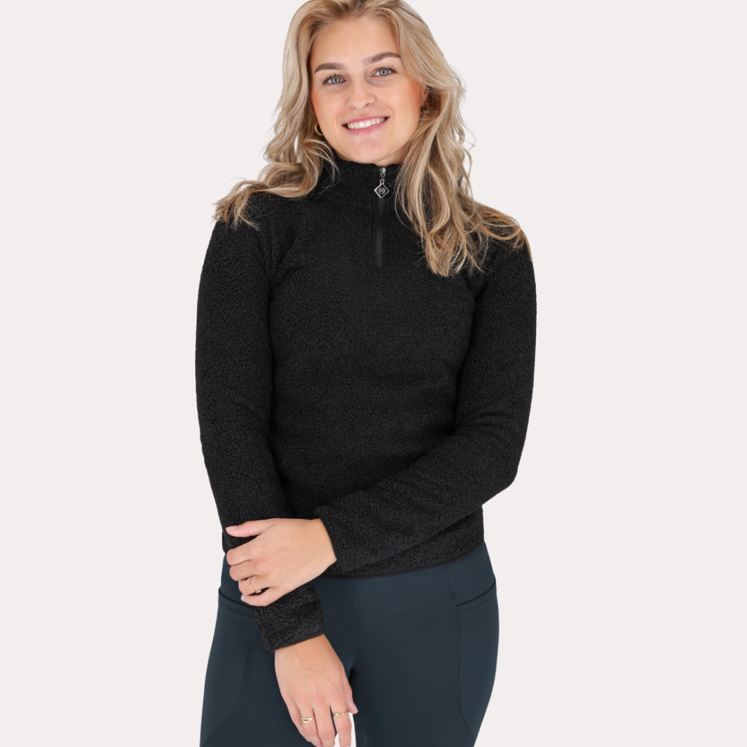 Pull demi-zippé Teddie - QHP