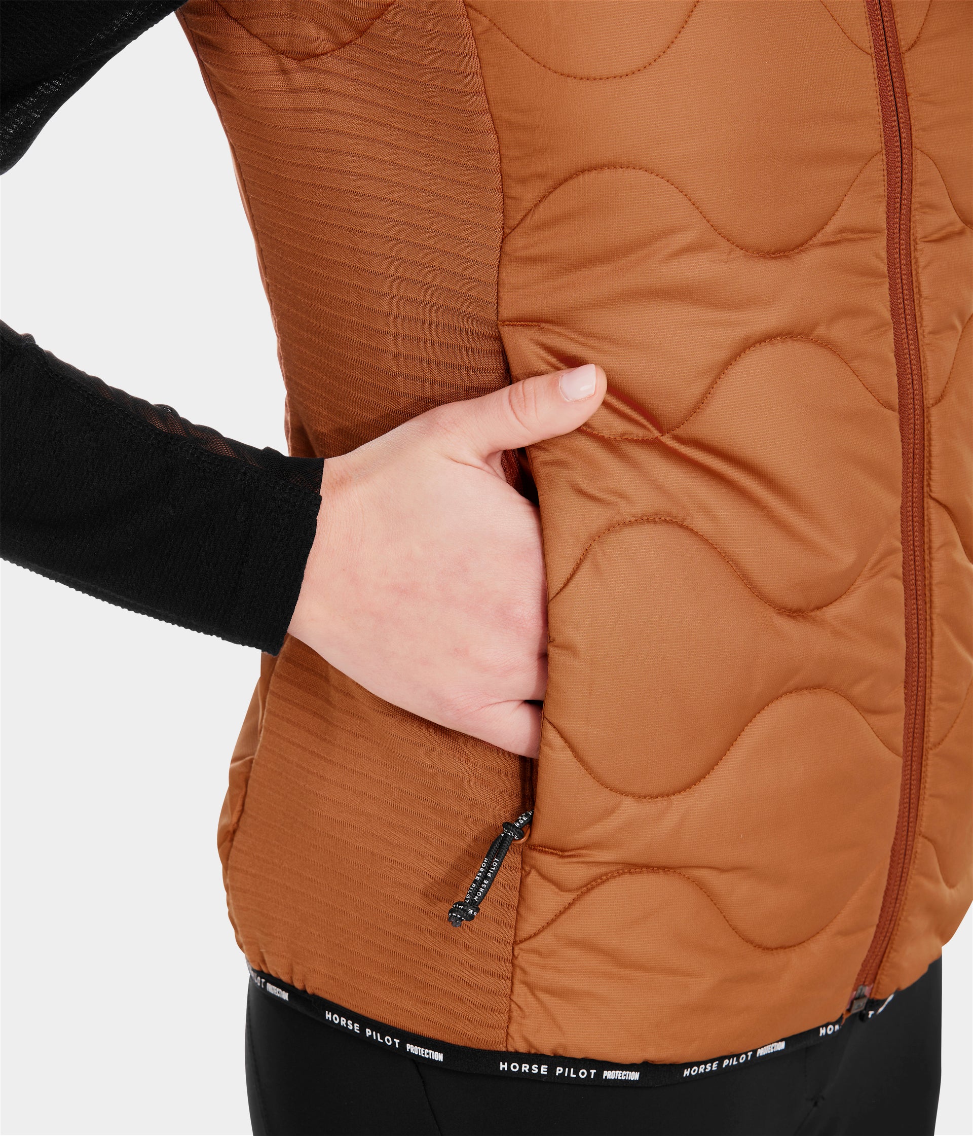 Rider Vest Gold brown- HORSE PILOT