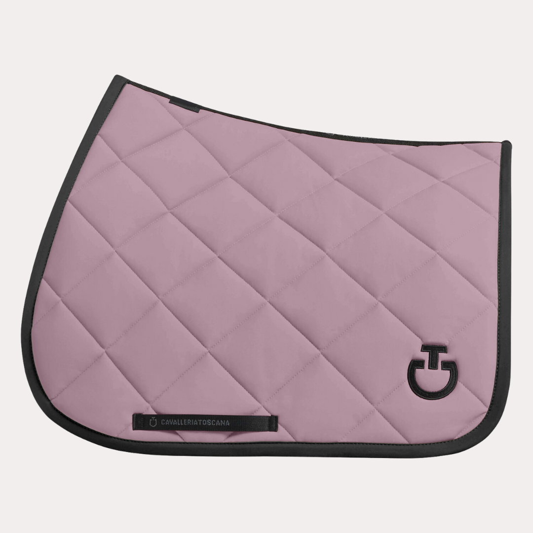 Tapis Diamond Quilted Jumping grape shake / noir - CAVALLERIA TOSCANA