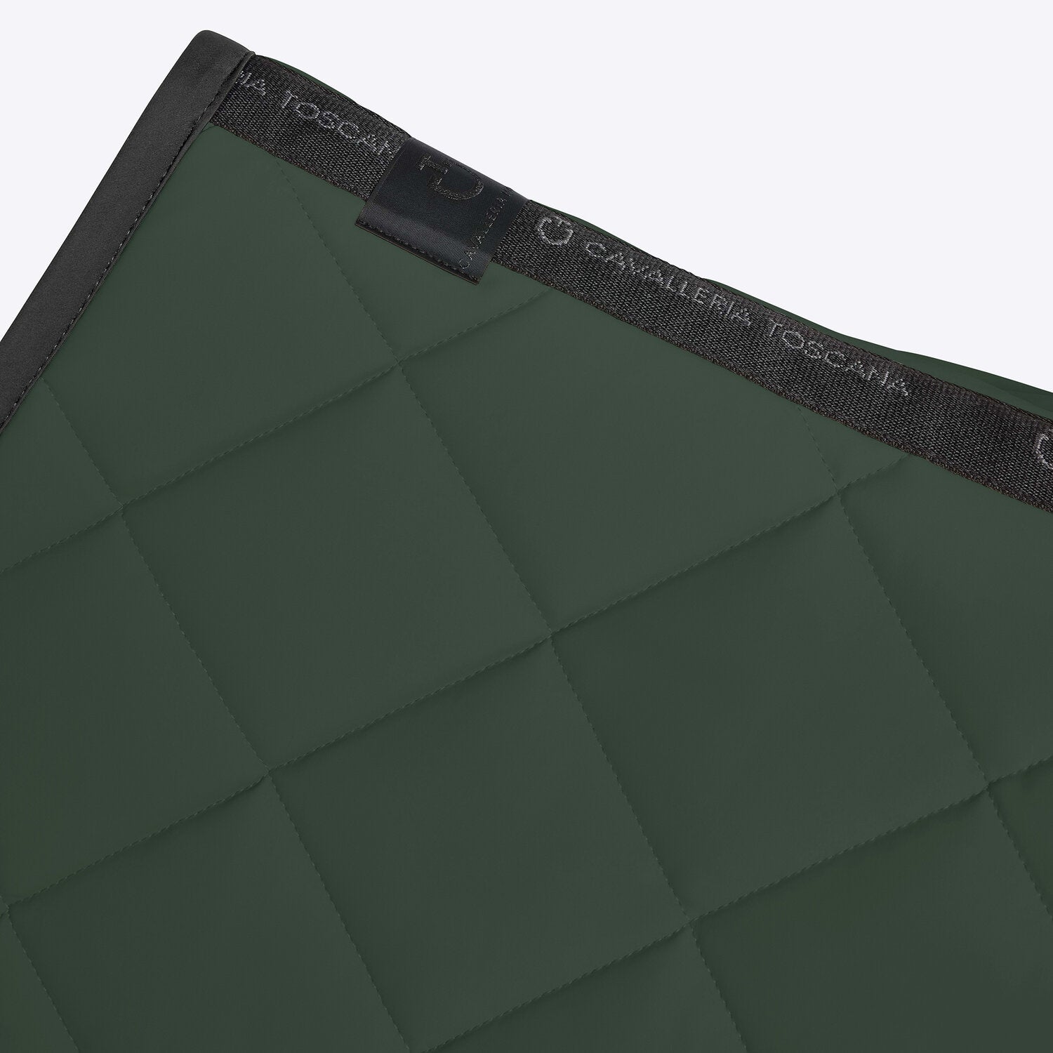 Tapis Diamond Quilted Jumping vert foret/ noir - CAVALLERIA TOSCANA