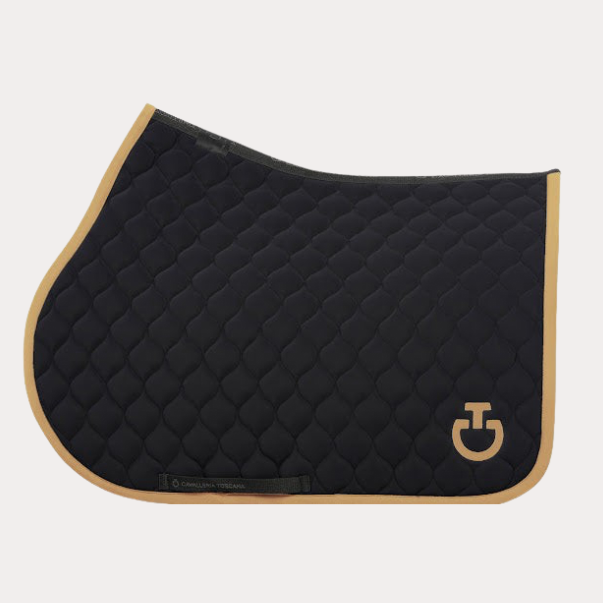 Tapis de selle Circular Quilted noir/ mocca - Cavalleria Toscana