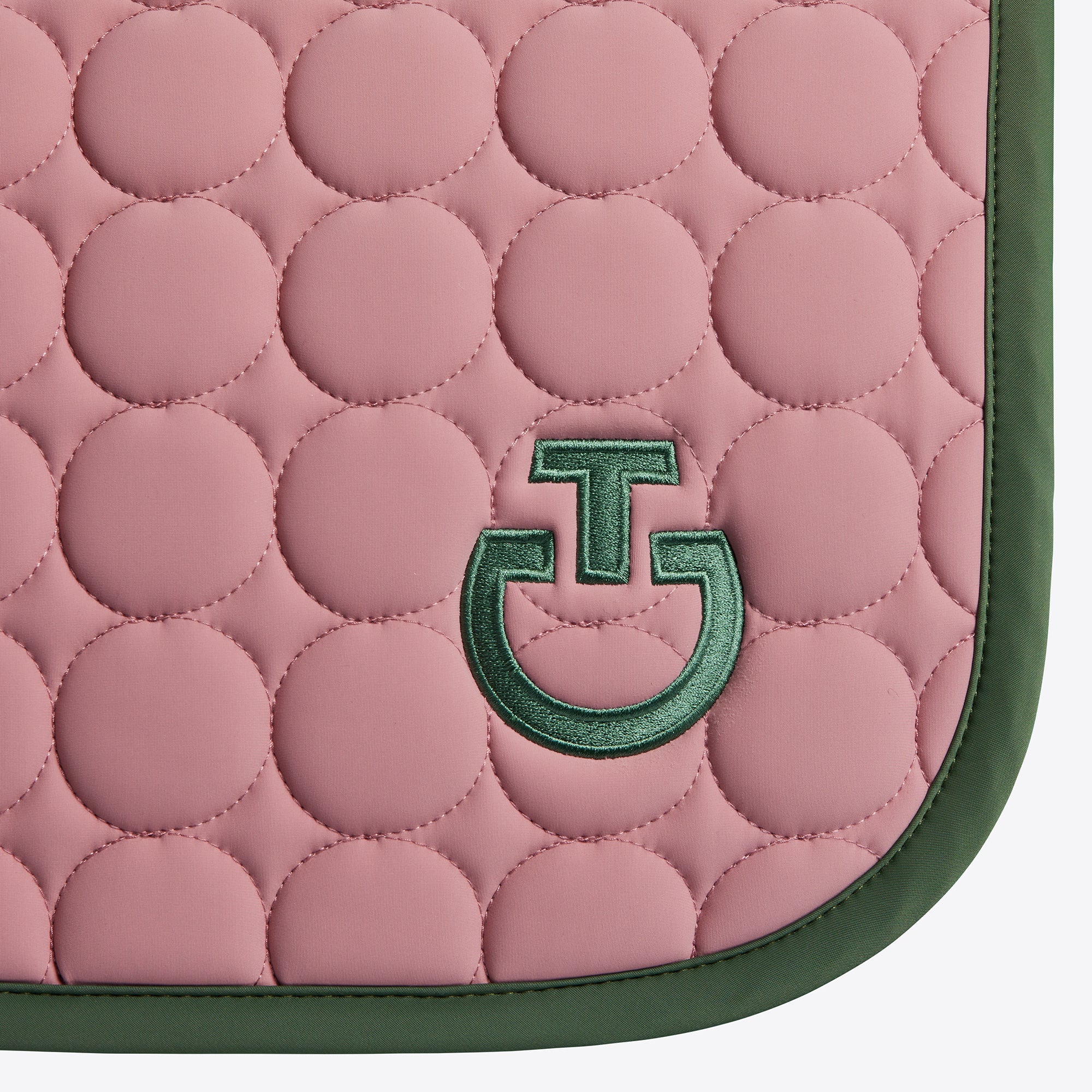 Tapis CIRCULAR QUILTING candy pink / vert - CAVALLERIA TOSCANA