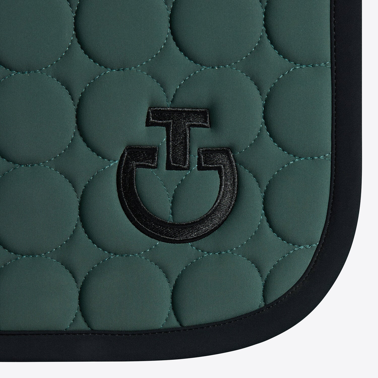 Tapis Circle Jumping vert foret / noir - CAVALLERIA TOSCANA
