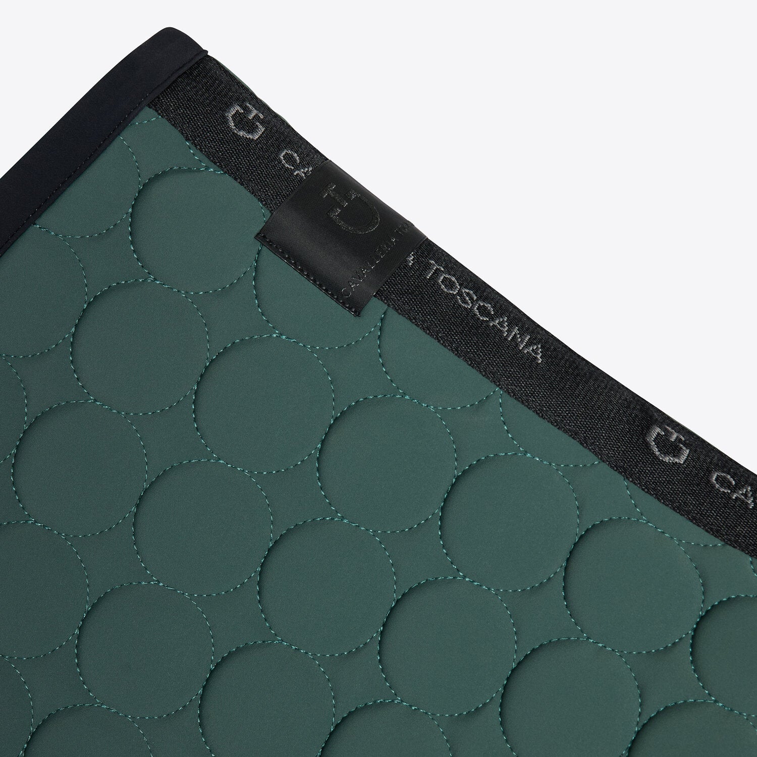 Tapis Circle Jumping vert foret / noir - CAVALLERIA TOSCANA