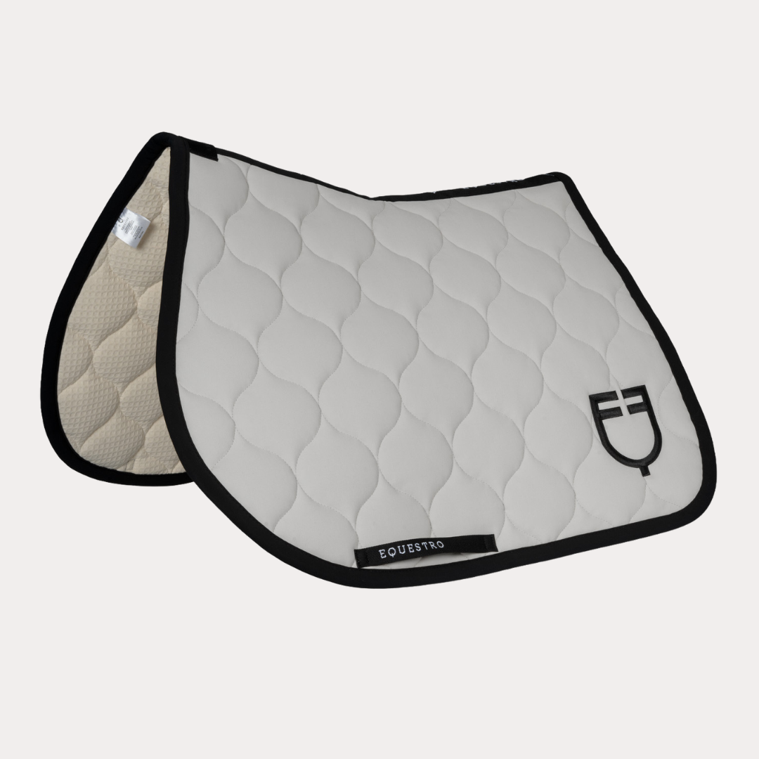 Tapis de selle de saut avec surpiqûre en oignon HARBOR MIST- EQUESTRO
