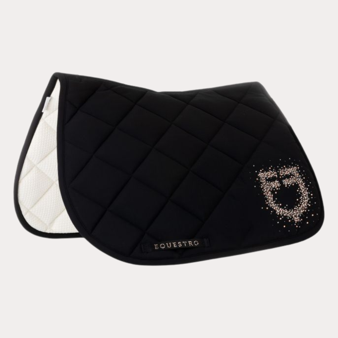 Tapis noir logo RHINESTONE - EQUESTRO