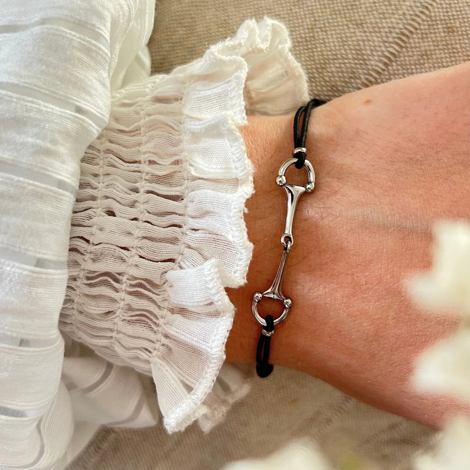 Bracelet LANA (noir/argent) - EQUESTRIAN