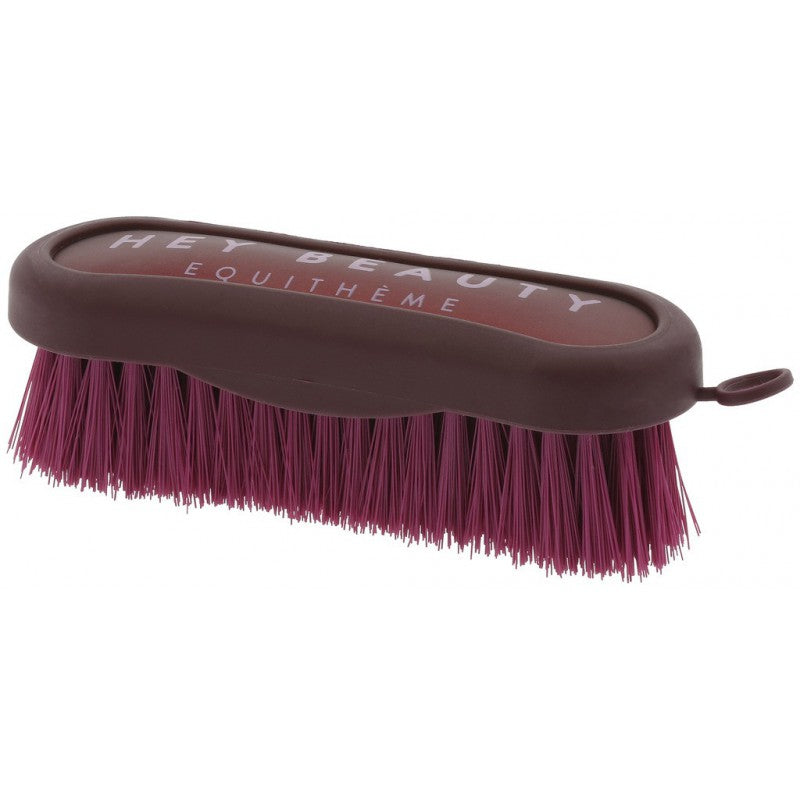 Brosse de tête JE T'AIME bordeaux - EQUITHEME