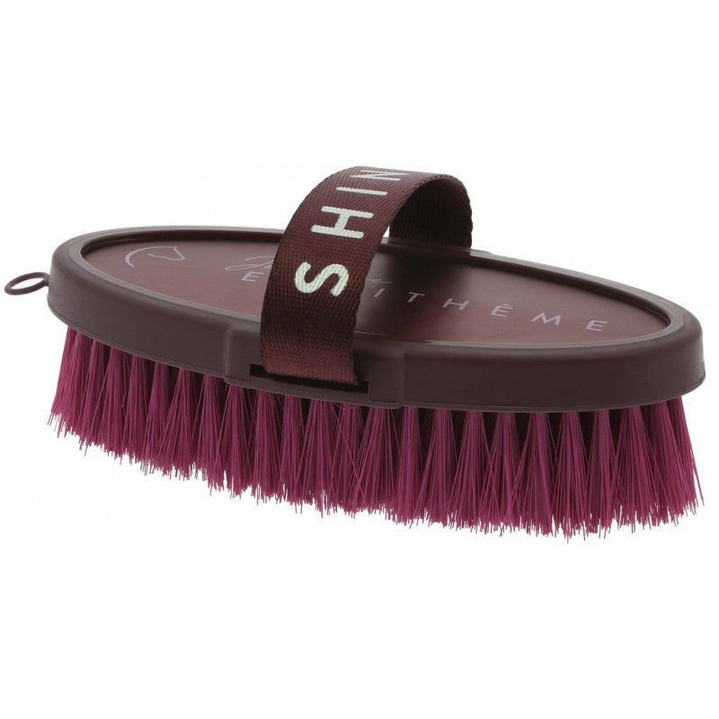 Brosse douce JE T'AIME bordeaux - EQUITHEME