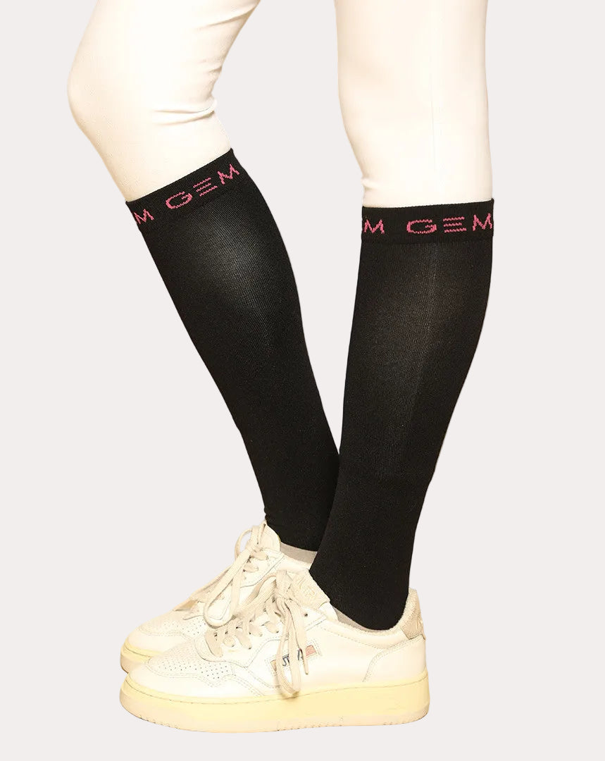 Chaussettes Love GEM noir/rose - GEM