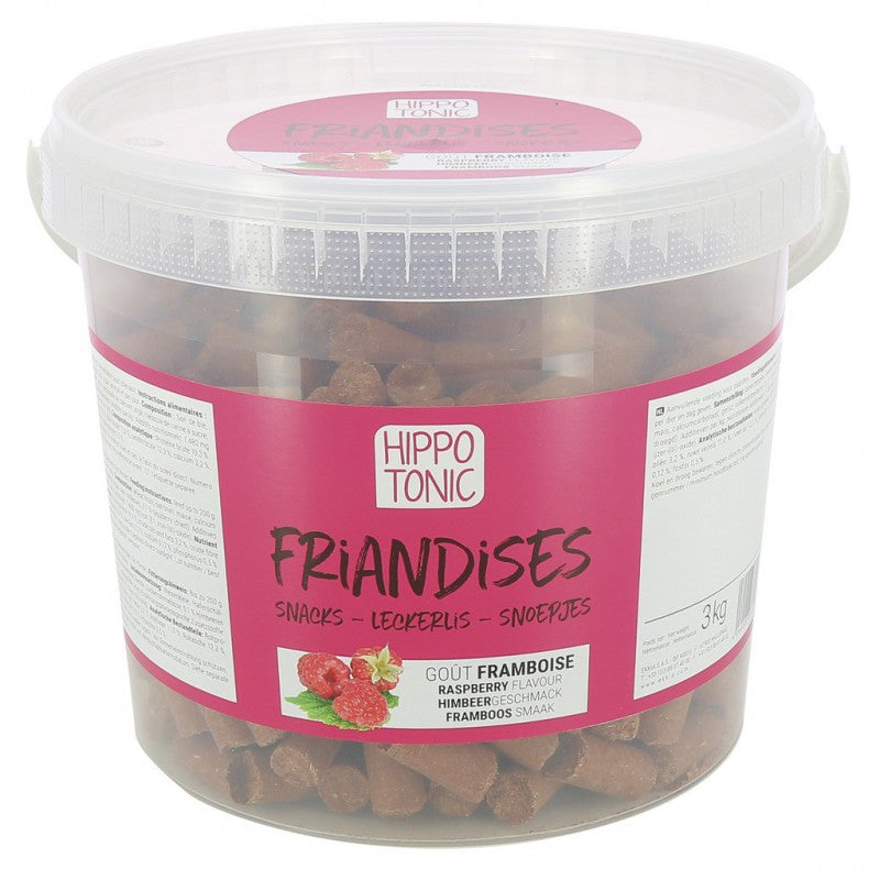 FRIANDISES HIPPOTONIC, GOÛT FRAMBOISE 3KG