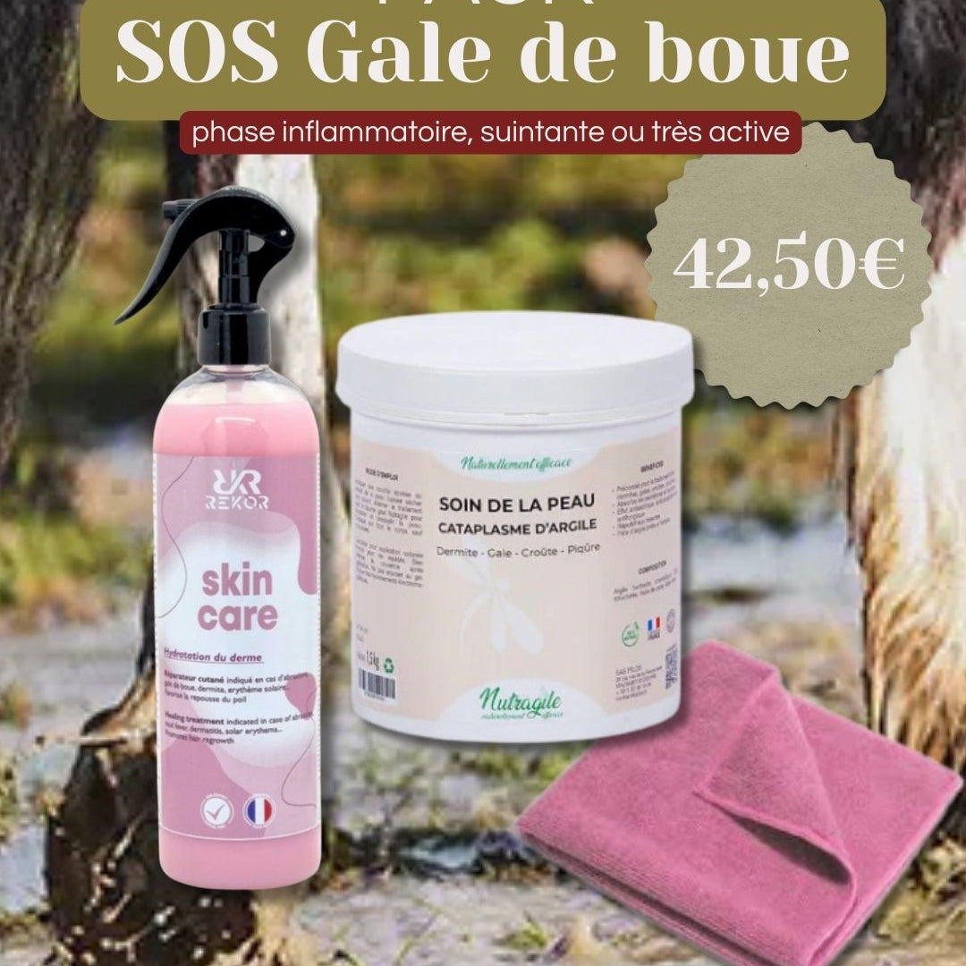 Pack sos gale de boue (phase inflammatoire, suintante ou très active)