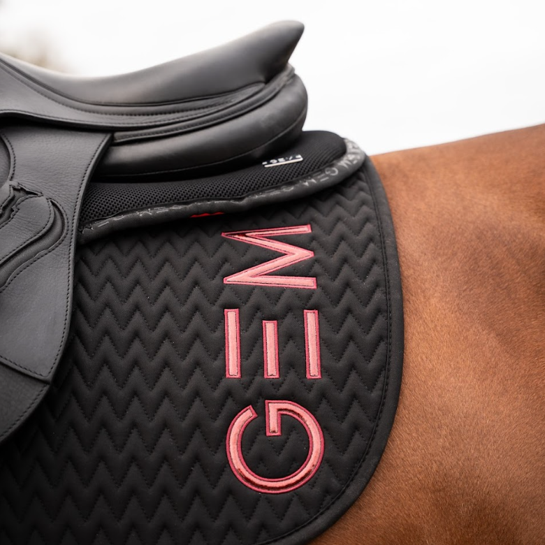 Tapis TEN noir/bordeaux GEM