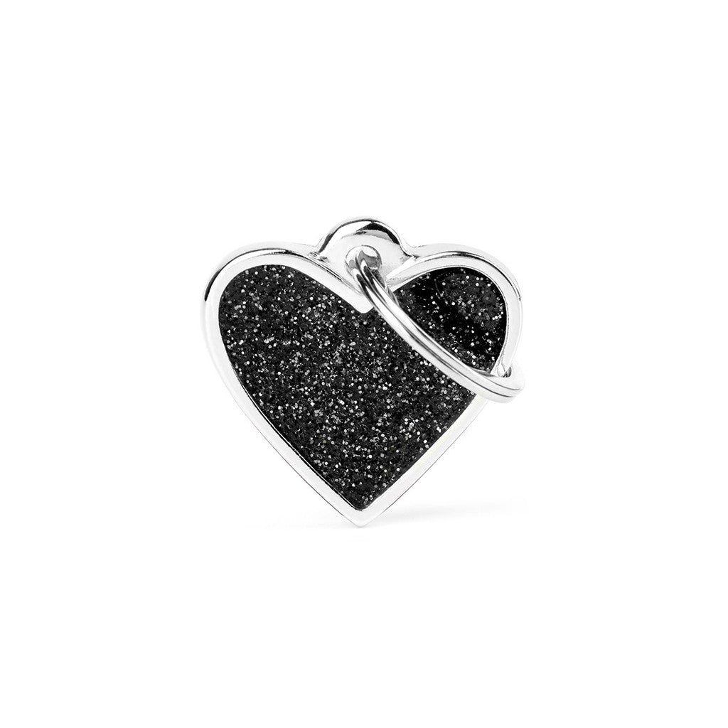 GL03 Shine Cœur Petit Glitter Noir