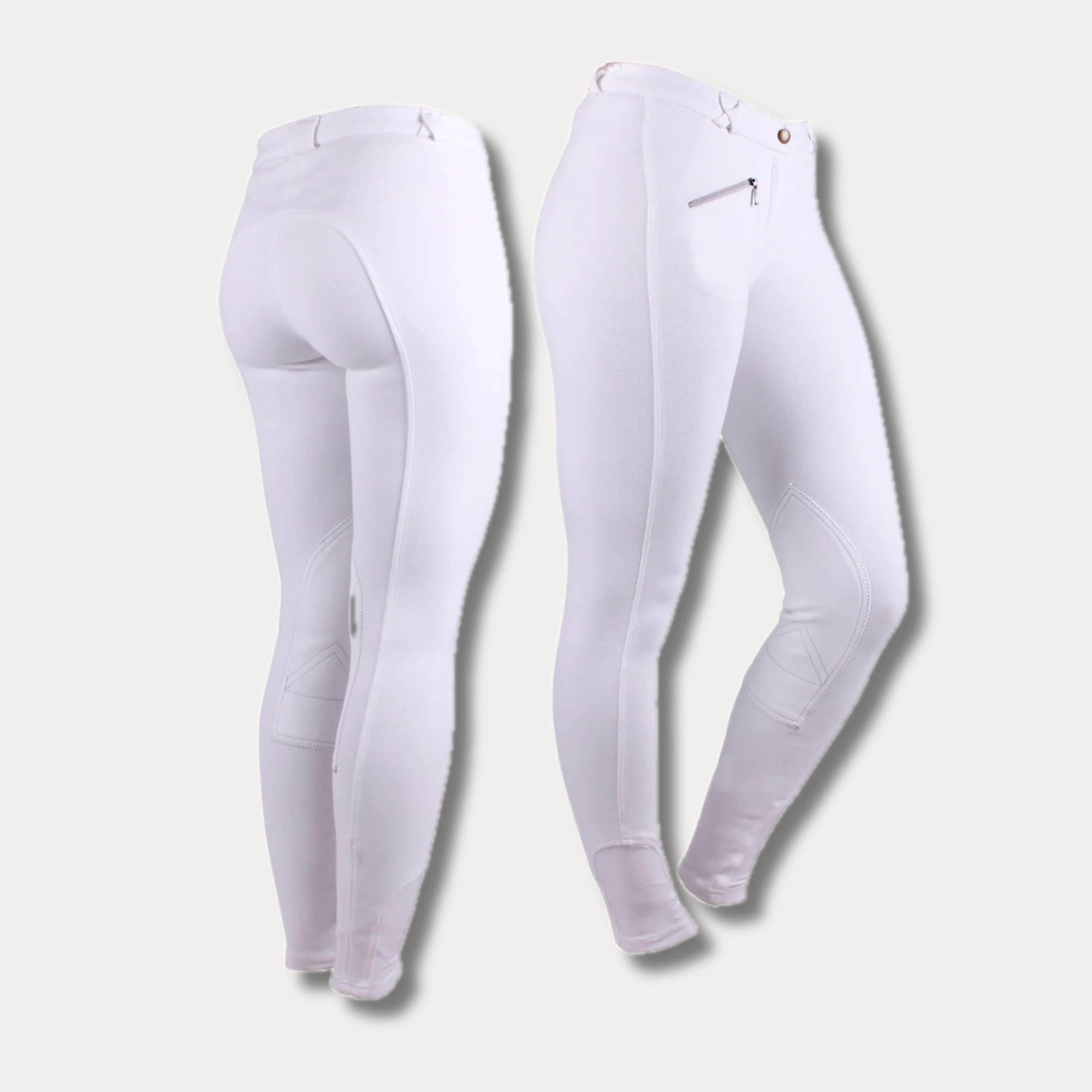 Pantalon d'équitation Adulte Blanc - QHP