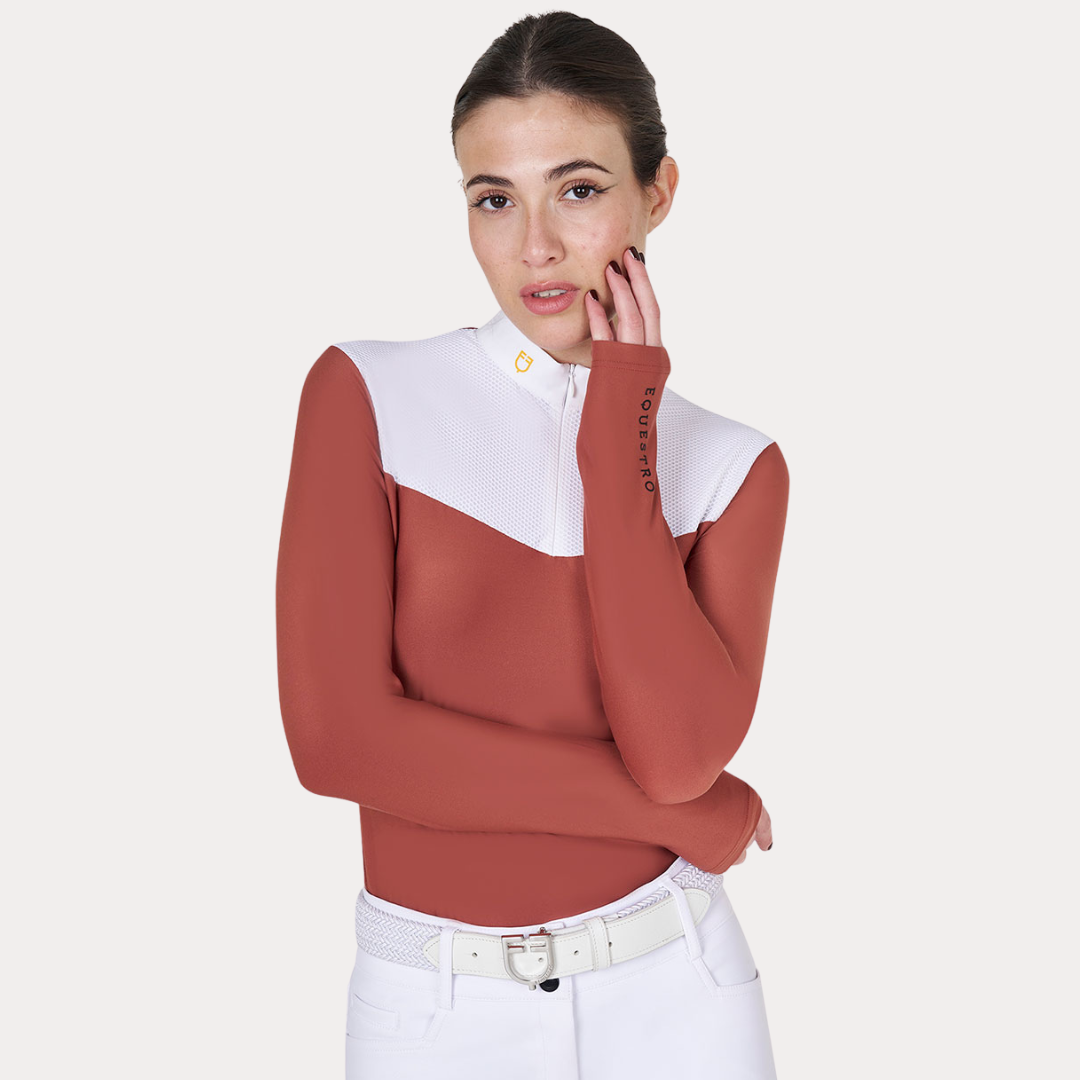 Polo de concours technique en mesh - EQUESTRO