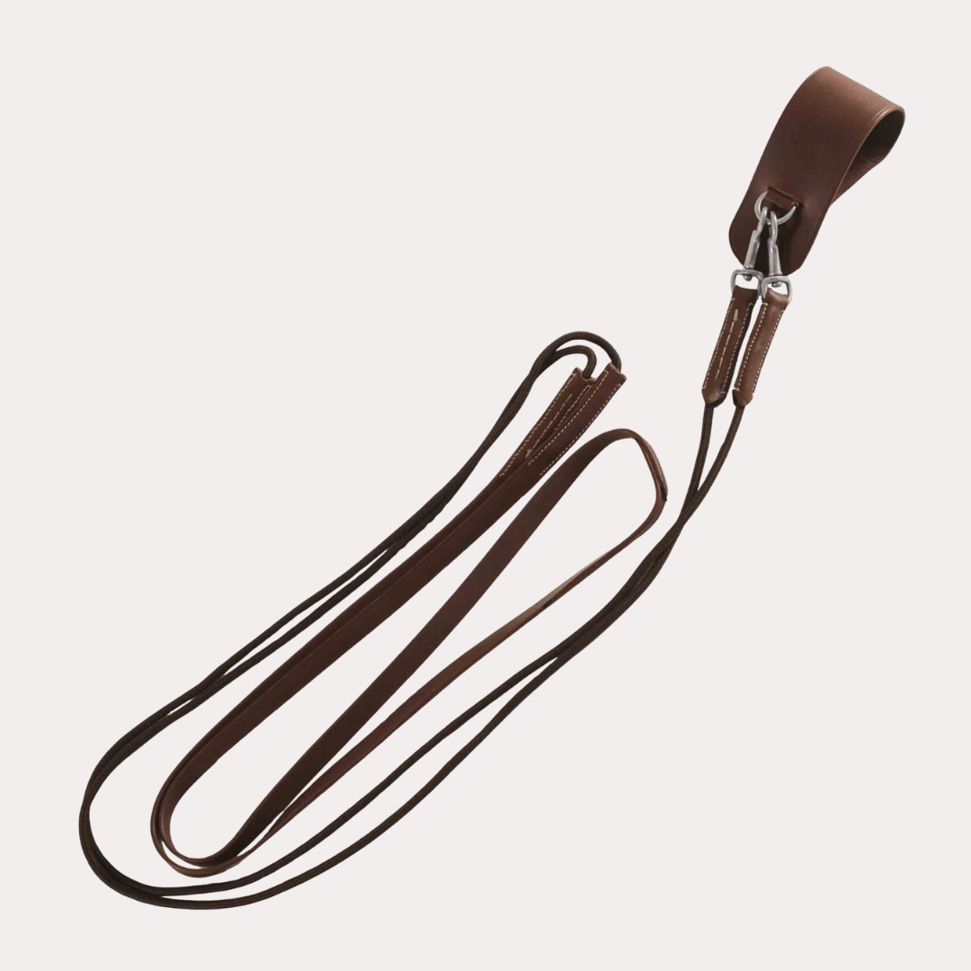 Rênes Allemandes Cuir/Corde - CANTER