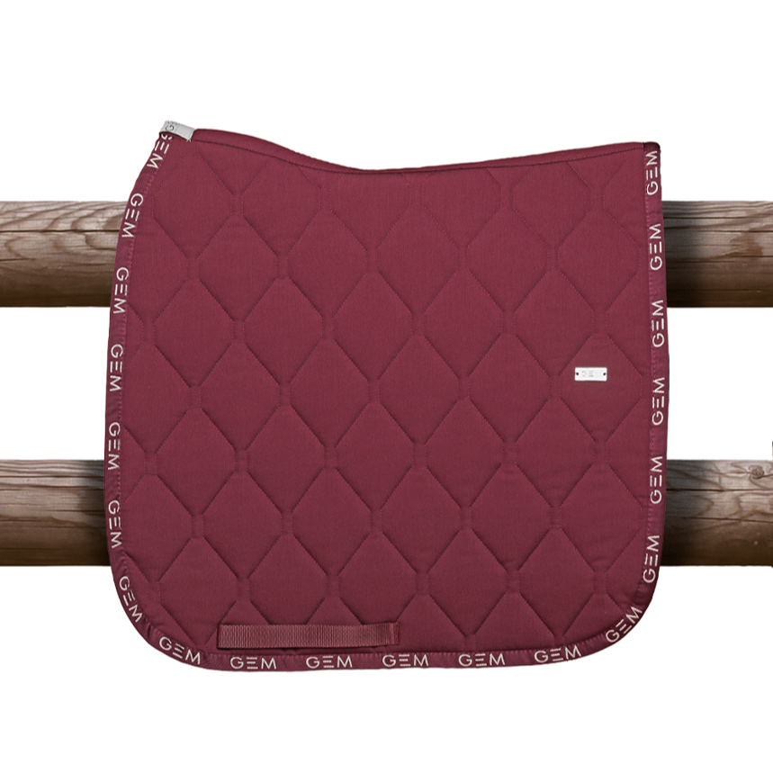 Tapis LOVE GEM dressage bordeaux