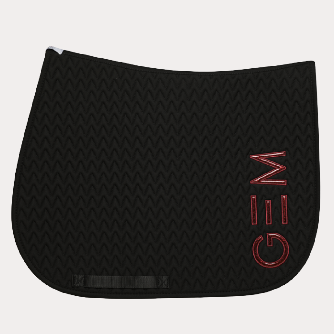 Tapis TEN noir/bordeaux GEM